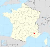 Localisation de Saint-Vincent-sur-Jabron, code postal 4200