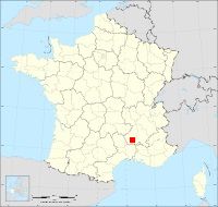 Localisation de Rochecolombe, code postal 7200