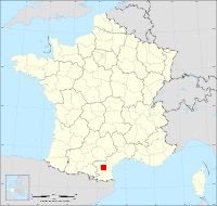 Localisation de Labastide-en-Val, code postal 11220