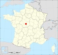 Localisation de Nohant-en-Graçay, code postal 18310