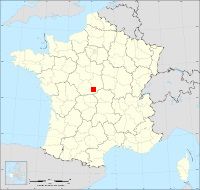 Localisation de Touchay, code postal 18160