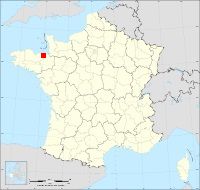 Localisation de Plouër-sur-Rance, code postal 22490