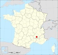 Localisation de Bonlieu-sur-Roubion, code postal 26160
