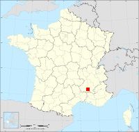 Localisation de Puygiron, code postal 26160
