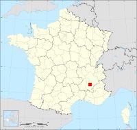 Localisation de Vachères-en-Quint, code postal 26150