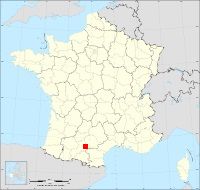 Localisation de Aurin, code postal 31570
