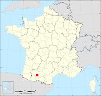 Localisation de Molas, code postal 31230