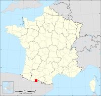 Localisation de Montauban-de-Luchon, code postal 31110