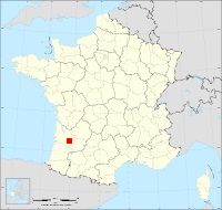 Localisation de Castets-en-Dorthe, code postal 33210