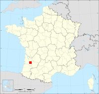 Localisation de Monprimblanc, code postal 33410