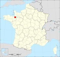 Localisation de Saint-Brice-en-Coglès, code postal 35460