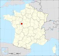 Localisation de Villeperdue, code postal 37260
