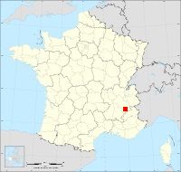 Localisation de Saint-Honoré, code postal 38350