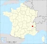 Localisation de Saint-Pierre-de-Chartreuse, code postal 38380