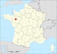 Localisation de Athée, code postal 53400