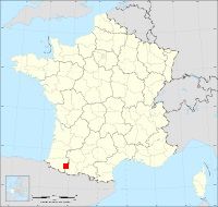 Localisation de Asson, code postal 64800