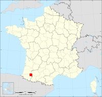 Localisation de Coslédaà-Lube-Boast, code postal 64160