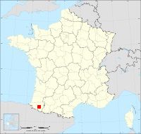 Localisation de Ledeuix, code postal 64400