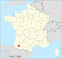 Localisation de Sévignacq, code postal 64160
