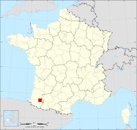Localisation de Viven, code postal 64450