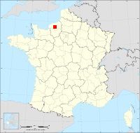 Localisation de Villers-Ecalles, code postal 76360