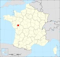 Localisation de Coudre, code postal 79150
