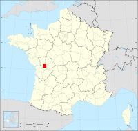 Localisation de Exoudun, code postal 79800