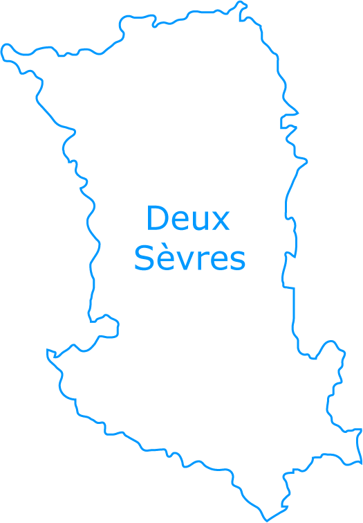 Carte vierge des Deux-Sevres