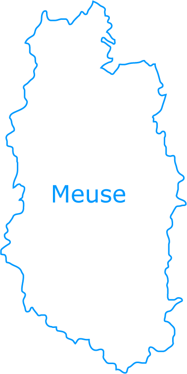 Carte vierge de la Meuse